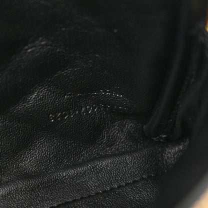 Saint Laurent Lambskin Quilted Gaby Zipped Pouch Dark Cork 7 of 14