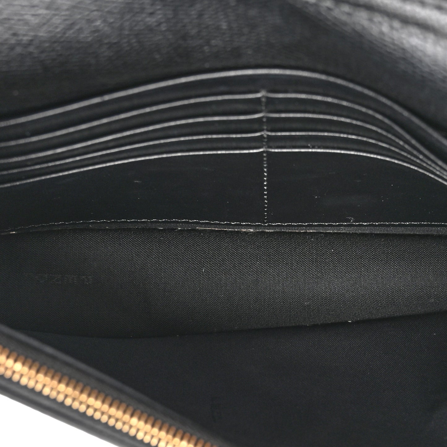 Lucido F is Fendi Medium Envelope Wallet on Chain Black