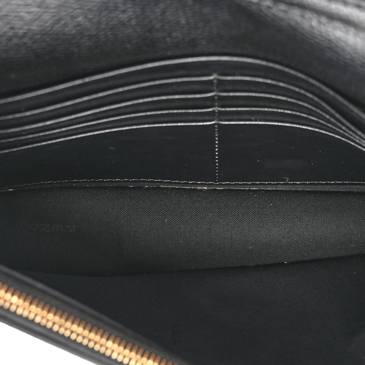 Fendi Lucido F is Fendi Medium Envelope Wallet on Chain Black 5 of 11