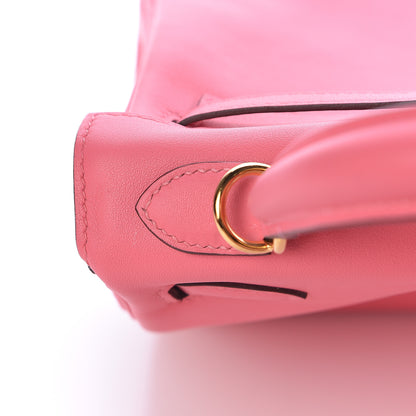 Hermes Swift Kelly Retourne 25 Rose Azalee 17 of 42
