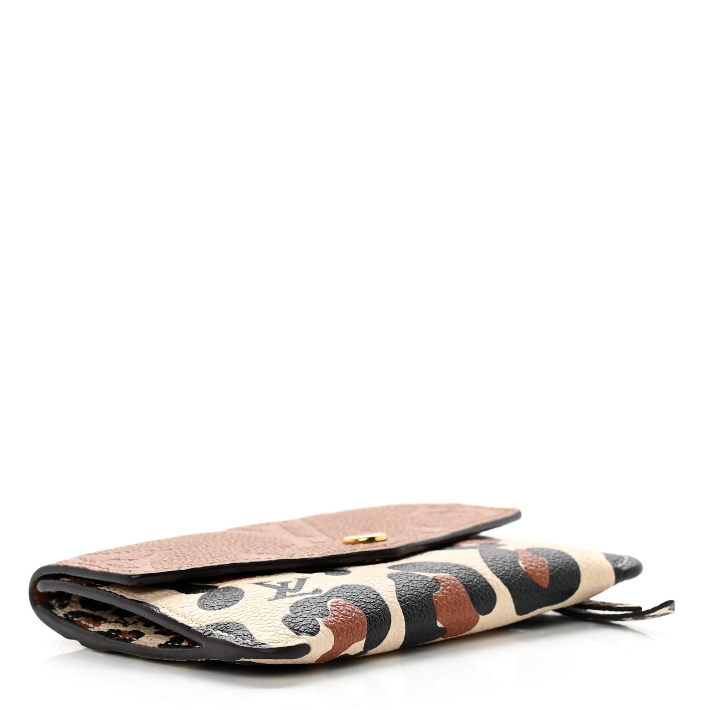 Empreinte Monogram Giant Wild At Heart Key Pouch Caramel