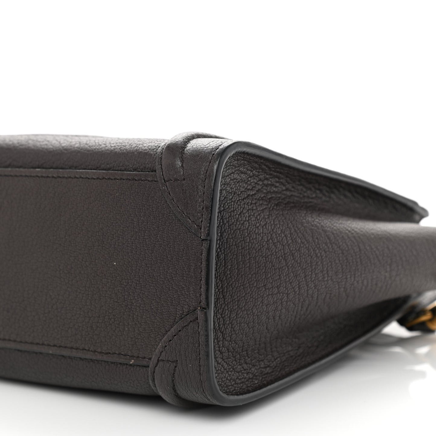 Goatskin Nano Luggage Dark Taupe