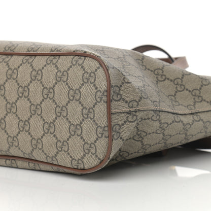 Gucci Soft GG Supreme Monogram Small Crossbody Tote Beige Cuir 10 of 13