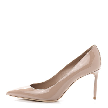 Saint Laurent Patent Anja 85 Pumps 38.5 Nude 1 of 9