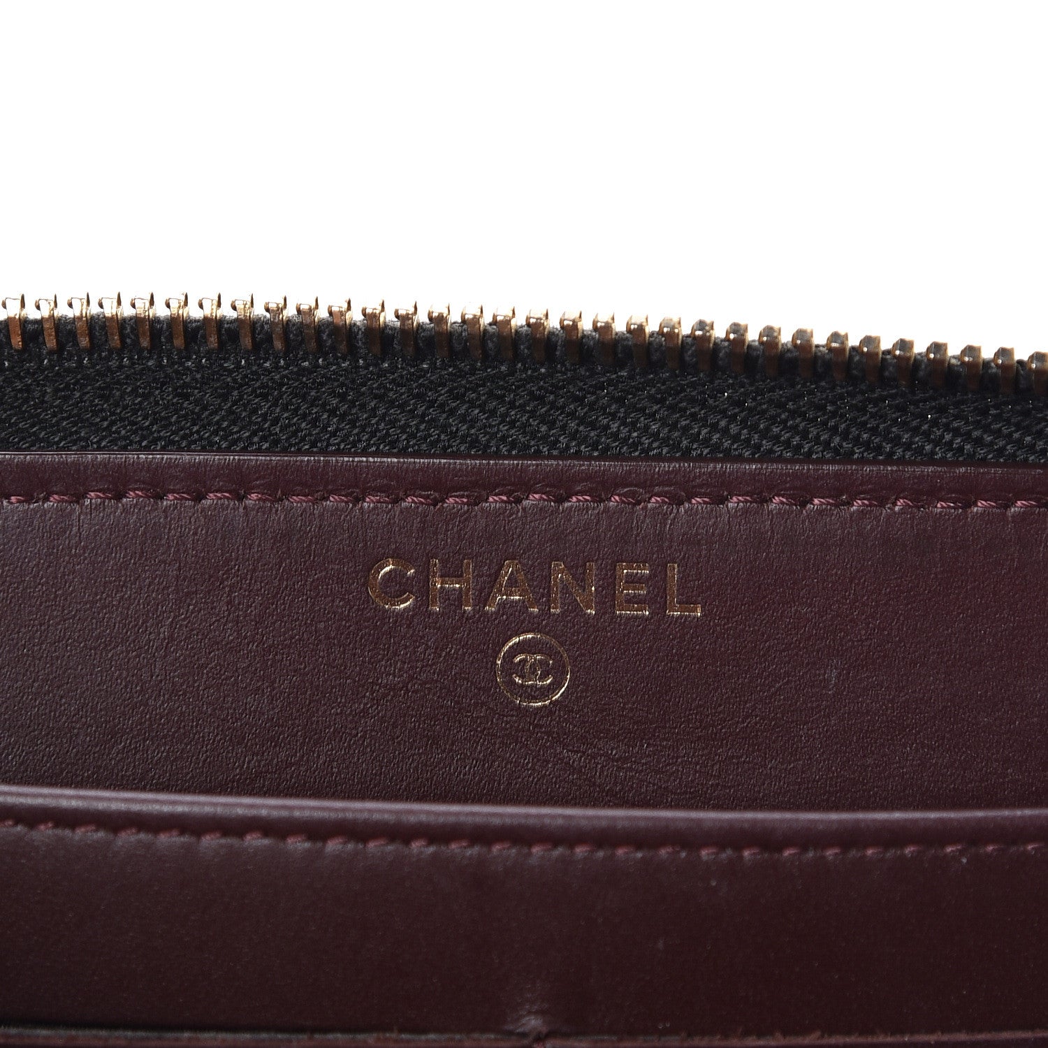 Chanel Caviar Quilted Large Gusset Zip Around Wallet Black 6 of 12