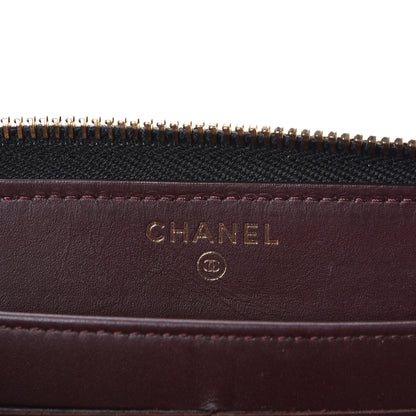 Chanel Caviar Quilted Large Gusset Zip Around Wallet Black 6 of 12