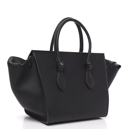 Celine Crisped Calfskin Small Tie Knot Tote Black 3 of 11
