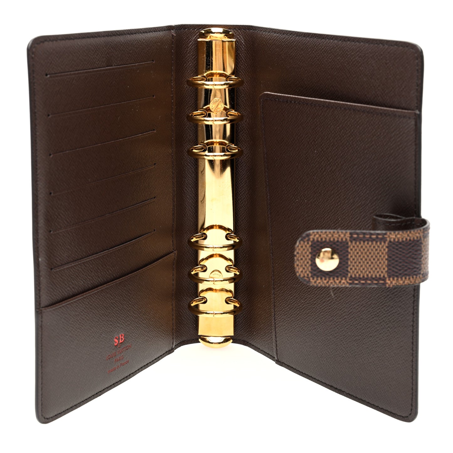 Damier Ebene Medium Ring Agenda Cover