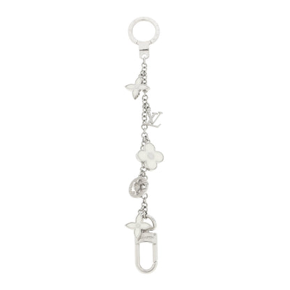 Louis Vuitton Fleur De Monogram Bag Charm Chain Silver 1 of 5