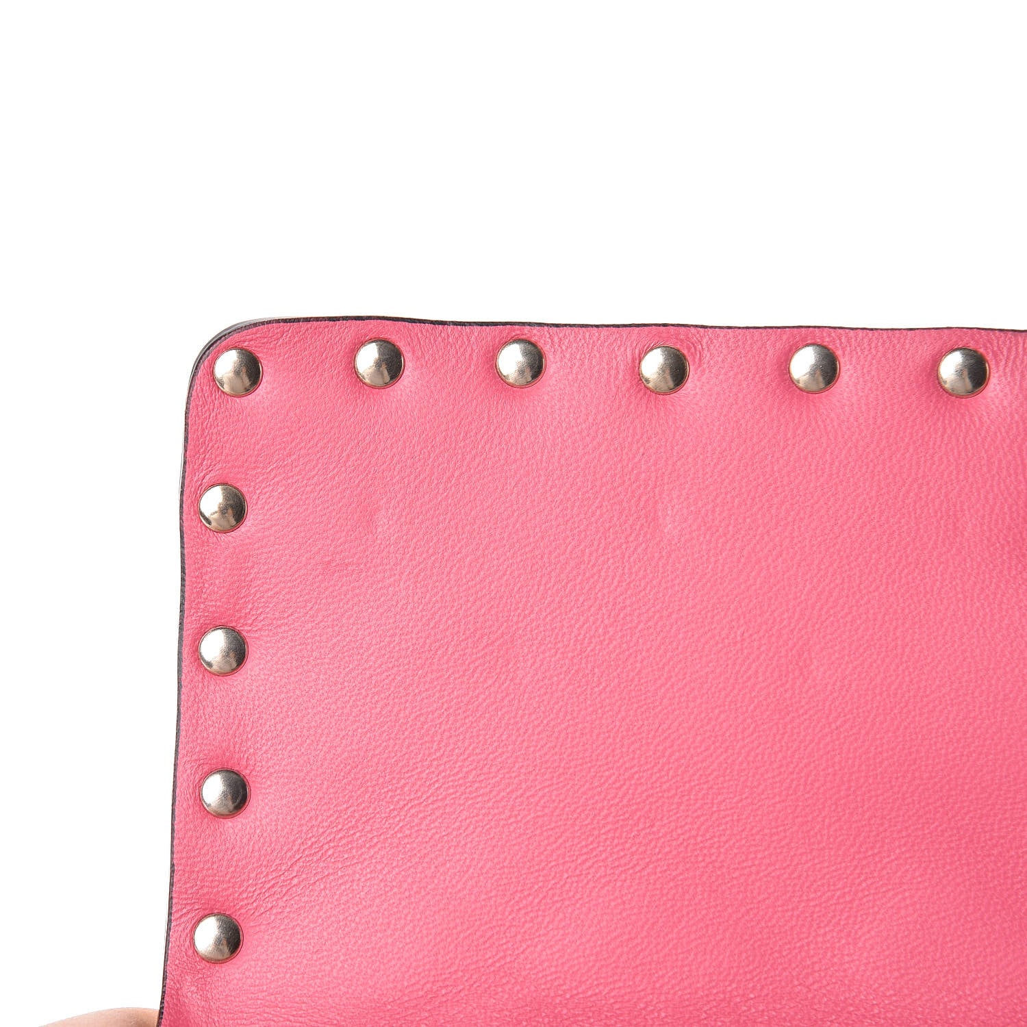 Valentino Garavani Lambskin Medium Rockstud Spike Shoulder Bag Pink 9 of 14