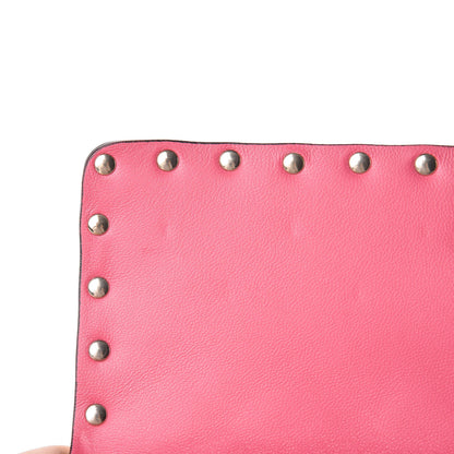 Valentino Garavani Lambskin Medium Rockstud Spike Shoulder Bag Pink 9 of 14