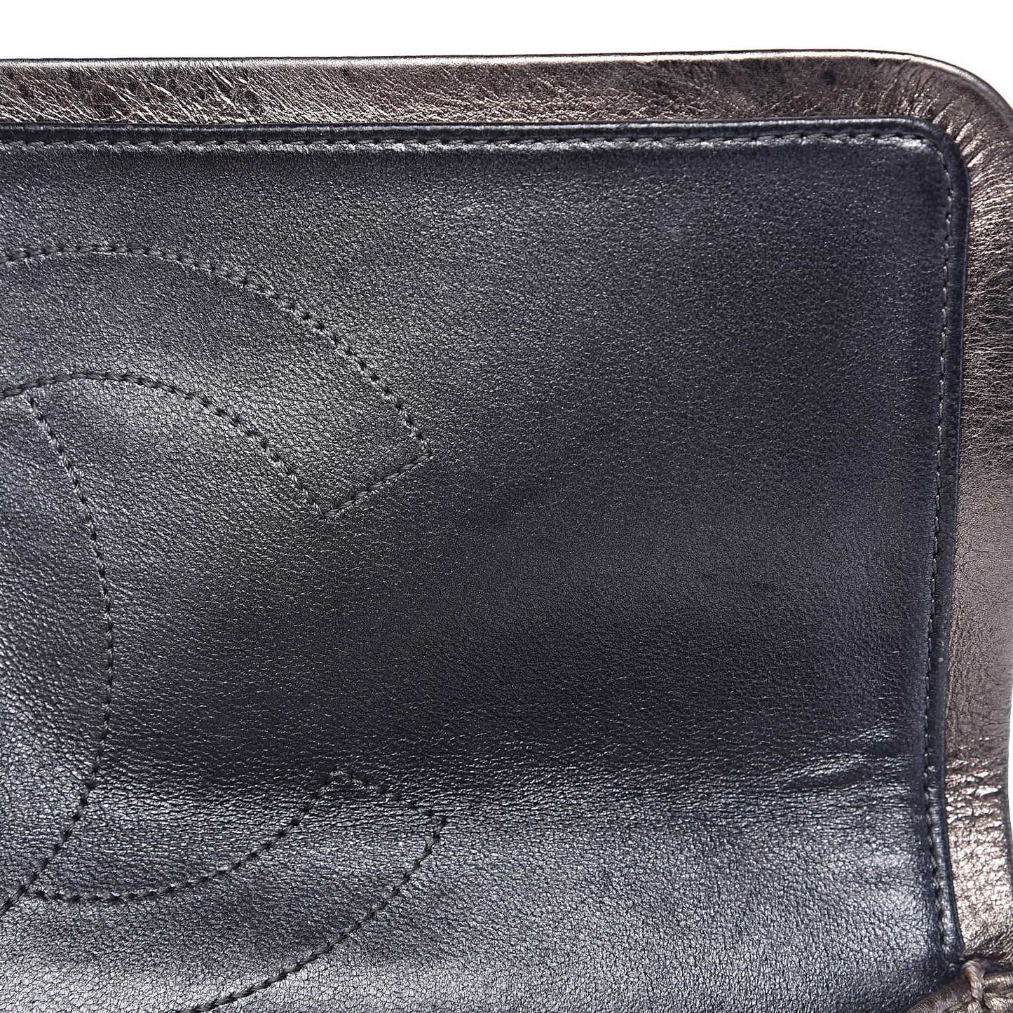 Metallic Aged Calfskin Quilted 2.55 Reissue 227 Flap Dark Silver