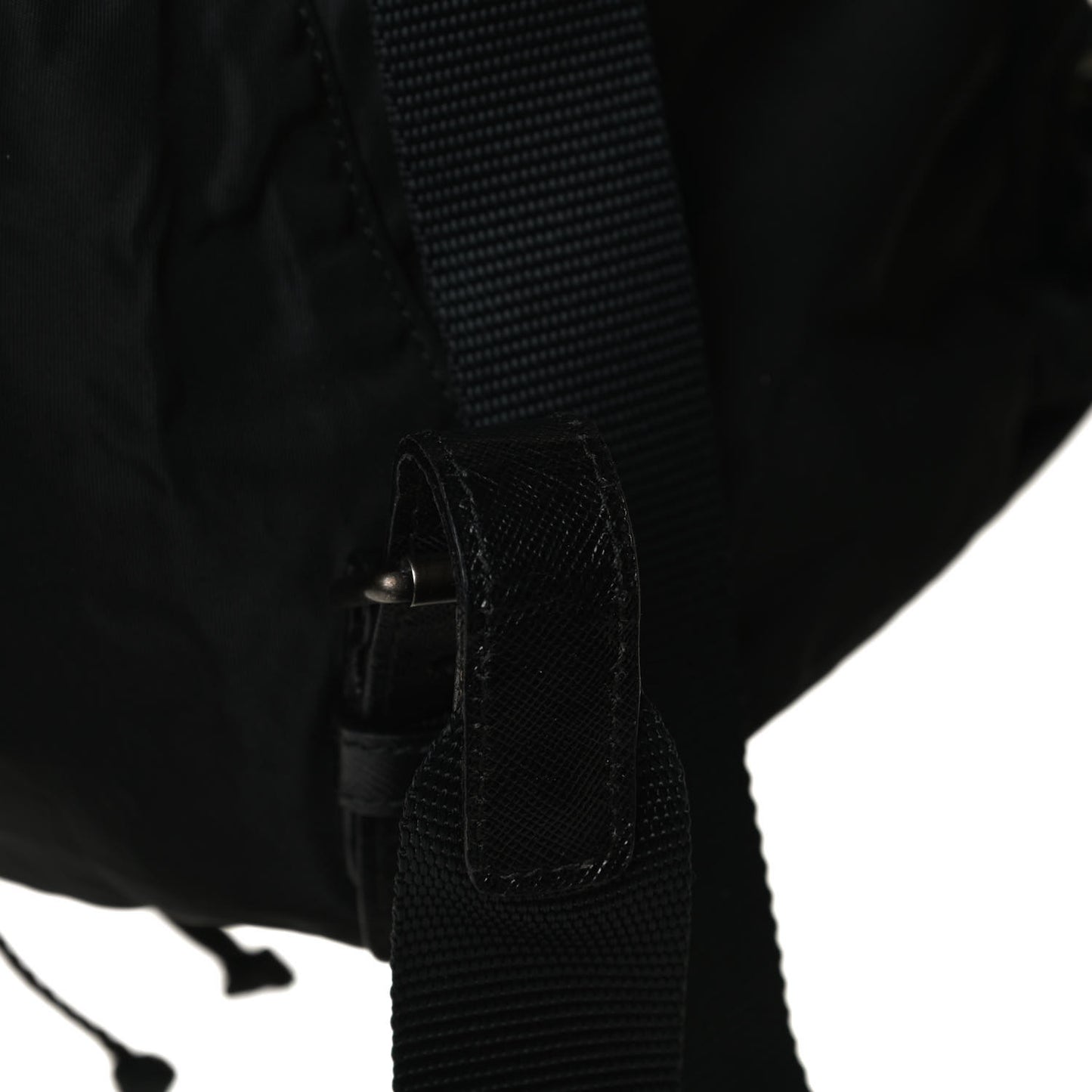 Nylon Vela Mini Cinch Backpack Black