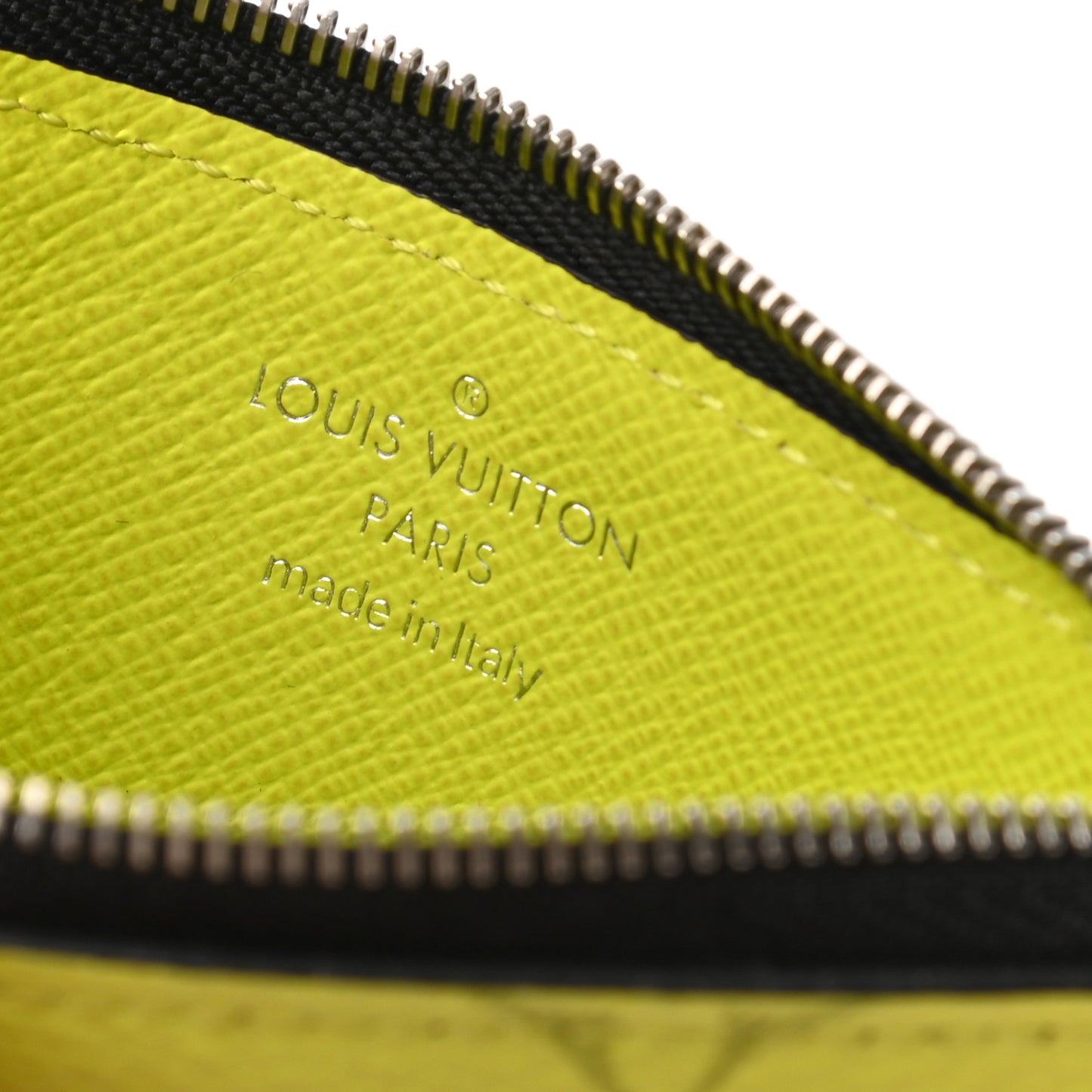 Monogram Taiga Coin Card Holder Yellow