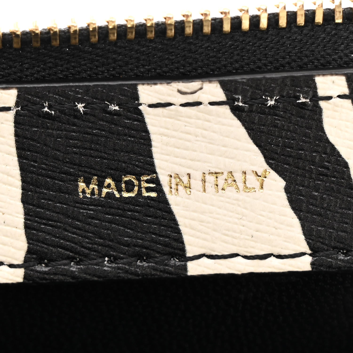 Mansur Gavriel Saffiano Zebra Print Mini M Frame Bag Black White 7 of 10