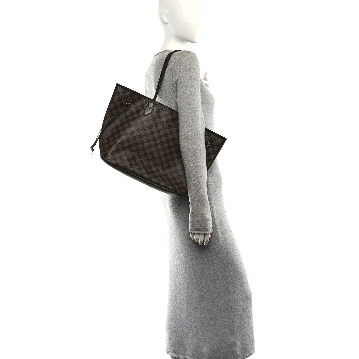 Louis Vuitton Damier Ebene Neverfull MM 2 of 12
