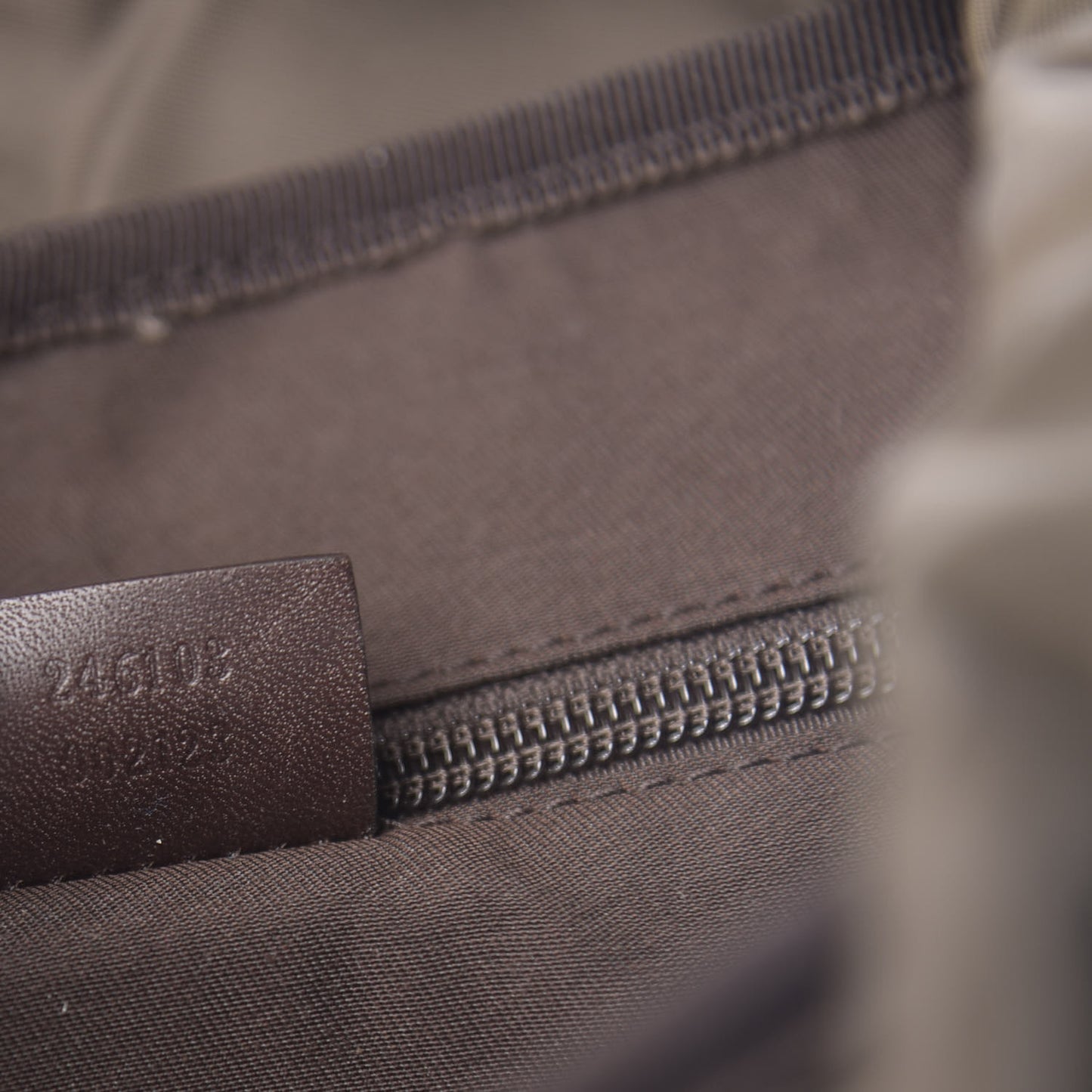 GG Supreme Monogram Medium Single Buckle Rucksack Backpack Beige Ebony Brown