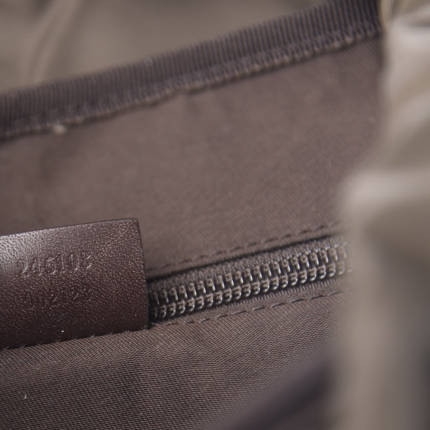 Gucci GG Supreme Monogram Medium Single Buckle Rucksack Backpack Beige Ebony Brown 8 of 10