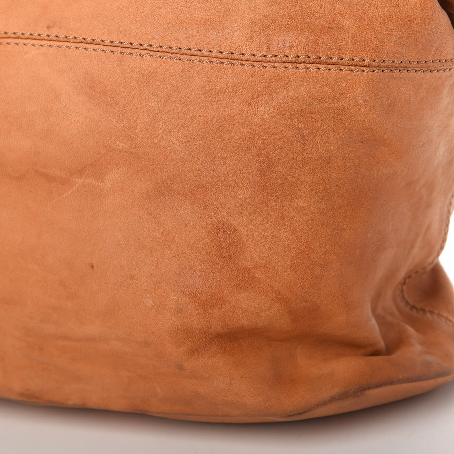 Wrinkled Lambskin Large Corset Chain Nightingale Tan