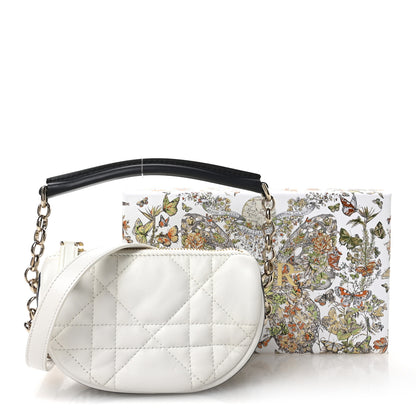 Christian Dior Lambskin Cannage Micro Dior Vibe Hobo Bag White 11 of 11