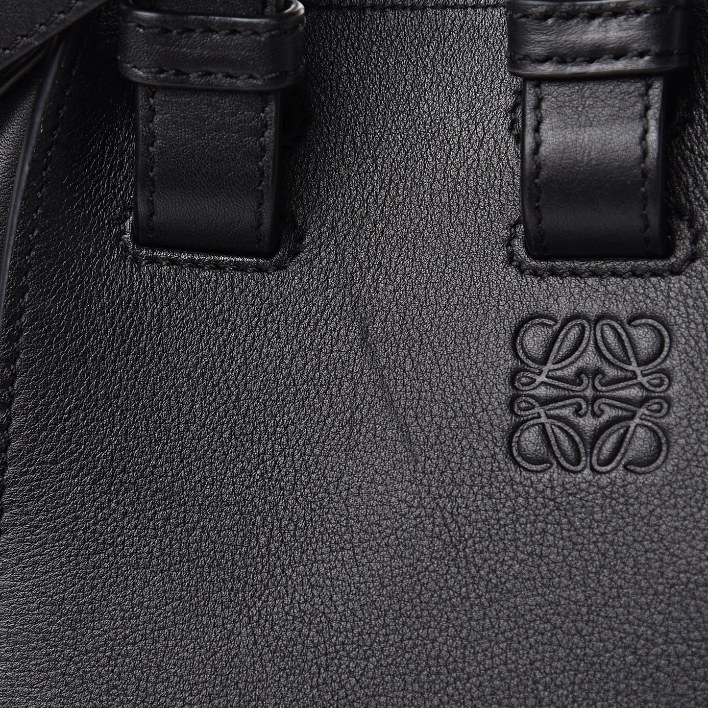 Calfskin Small Hammock Shoulder Bag Black