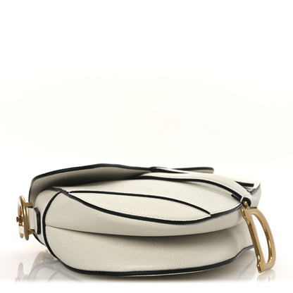 Christian Dior Grained Calfskin Saddle Bag With Strap Latte 4 of 10
