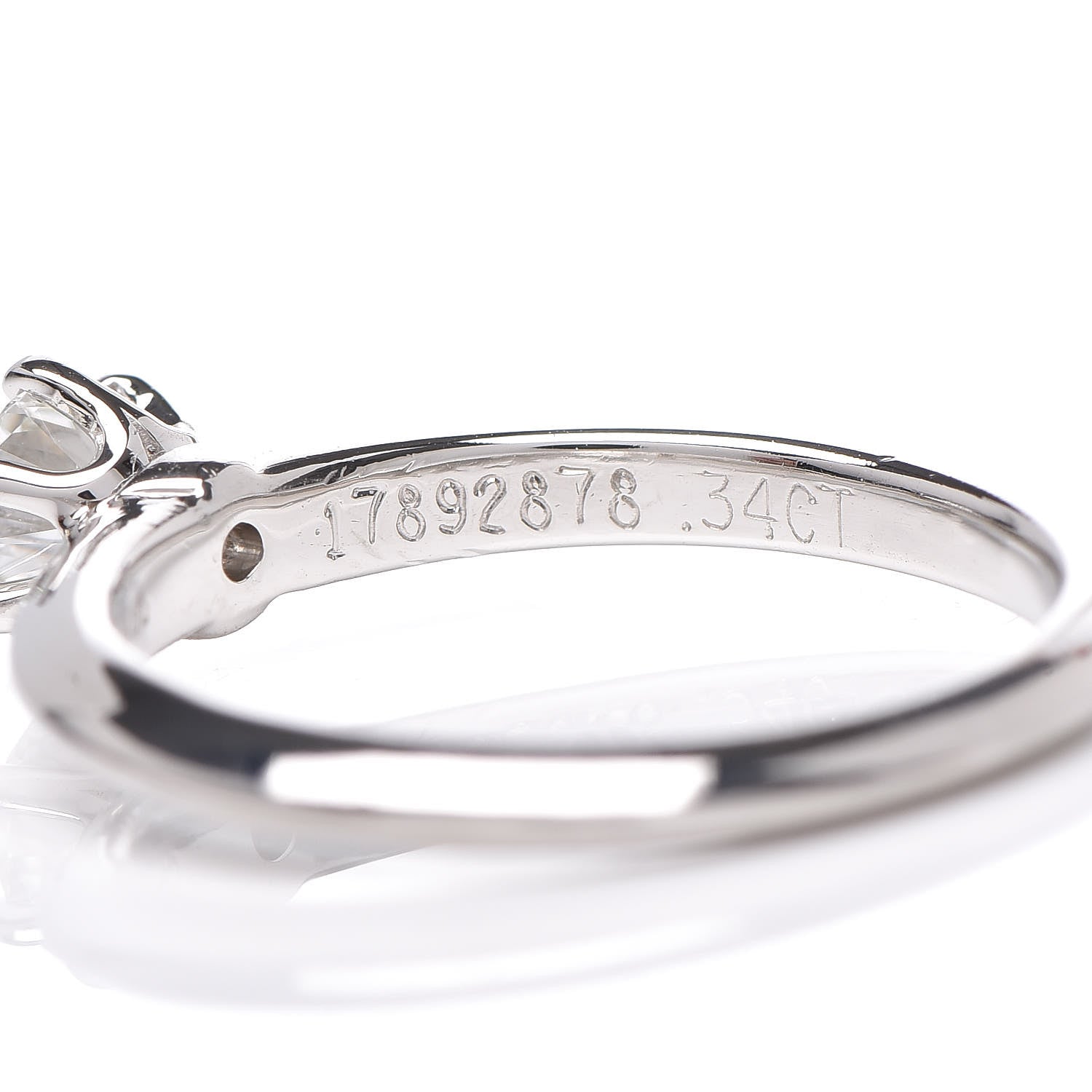 Tiffany Platinum Diamond .34ct Solitaire Engagement Ring 47 4.25 7 of 7