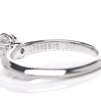 Tiffany Platinum Diamond .34ct Solitaire Engagement Ring 47 4.25 7 of 7