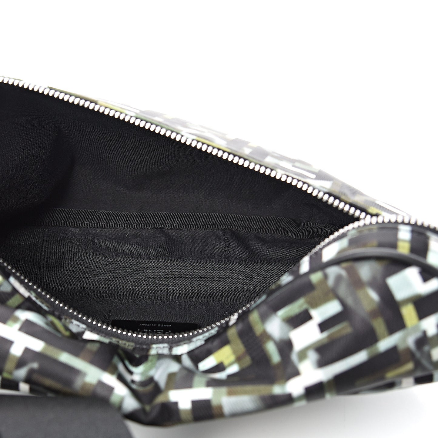 Nylon CamouFF Belt Bag Black Multicolor