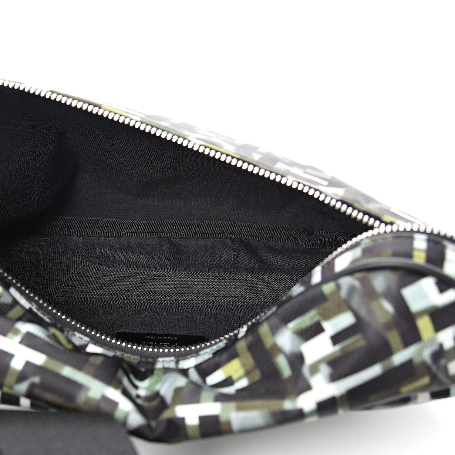 Fendi Nylon CamouFF Belt Bag Black Multicolor 4 of 9