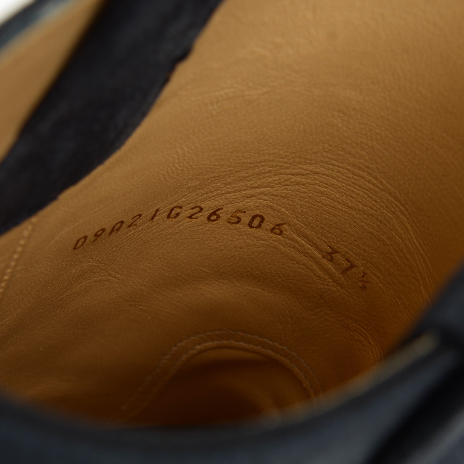 Chanel Suede Logo Boots 37.5 Navy 9 of 10