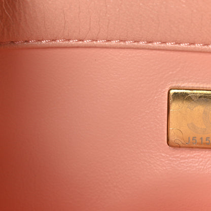 Chanel Lambskin Quilted Mini Pearl Crush Flap Light Orange 7 of 10