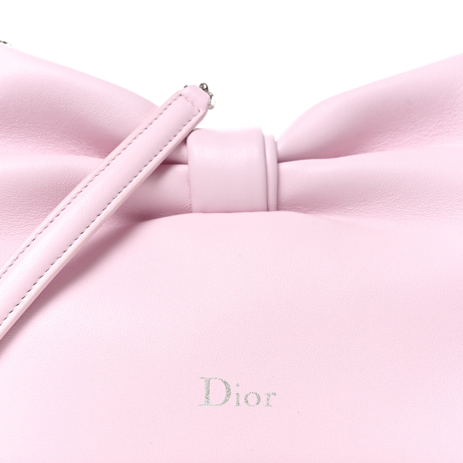 Christian Dior Lambskin Small Bow Bag Rose Songe 8 of 10
