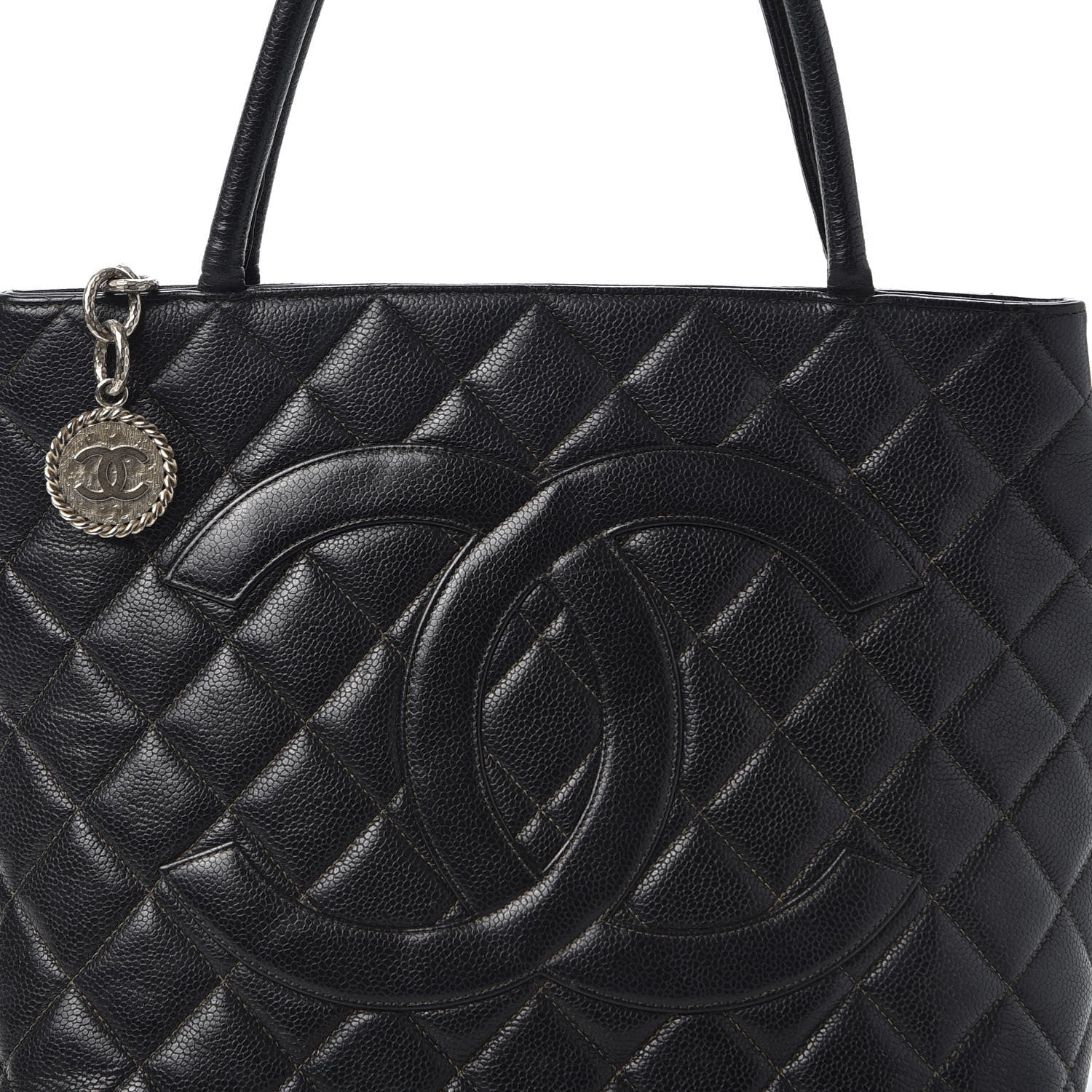 Chanel Caviar Quilted Medallion Tote Black 11 of 11