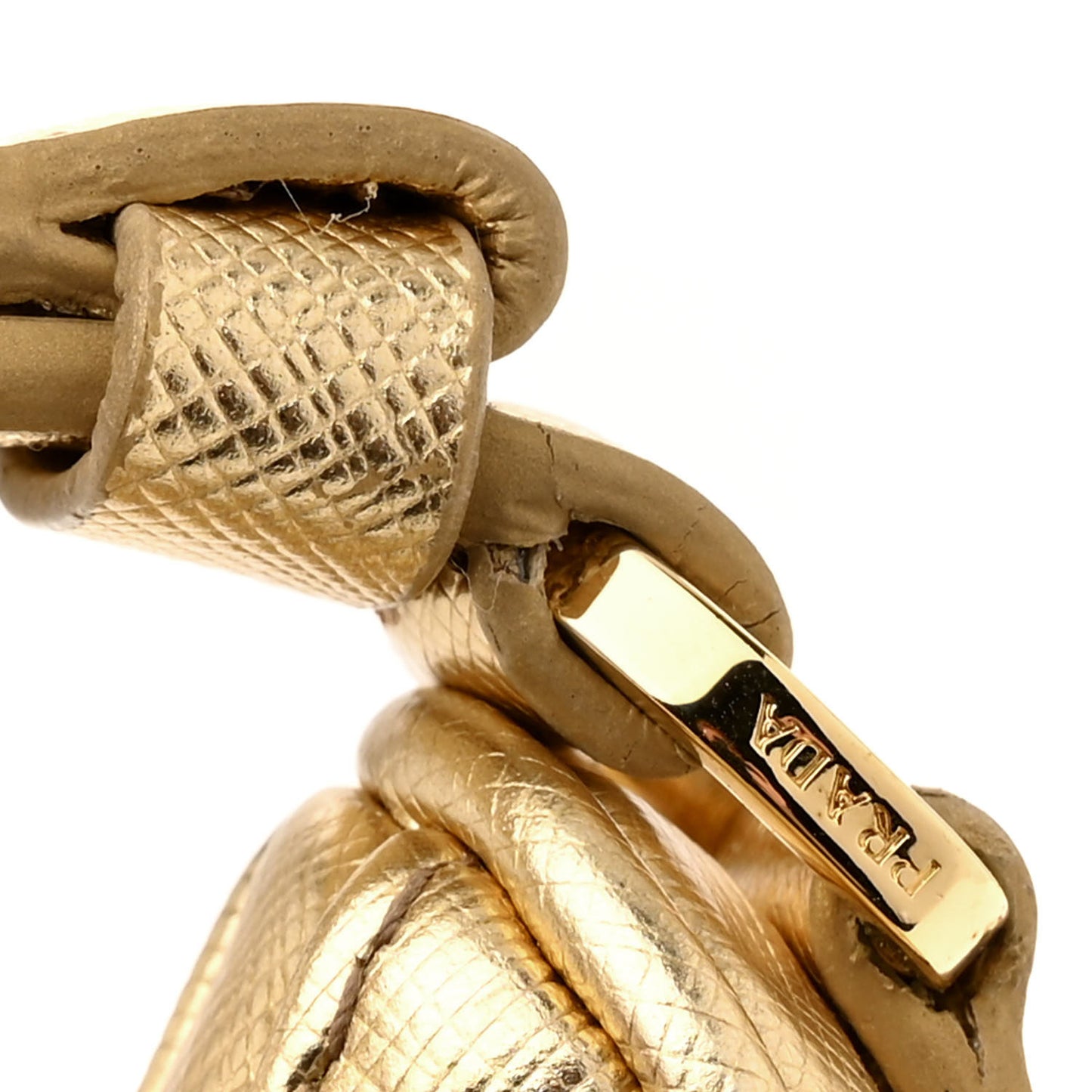 Saffiano Lux Mini Re-Edition Shoulder Bag Platino