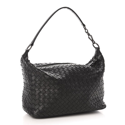 Bottega Veneta Nappa Intrecciato Small Shoulder Bag Black 6 of 20