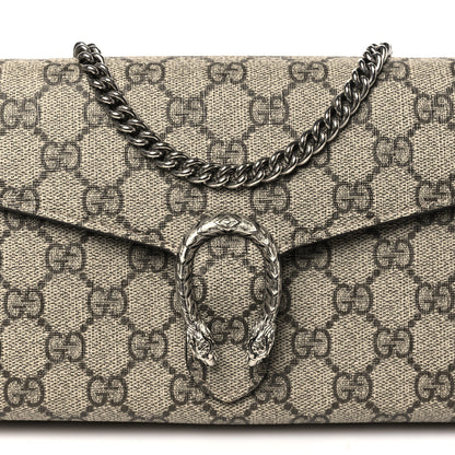 Gucci GG Supreme Monogram Mini Dionysus Chain Wallet Beige Taupe 8 of 11