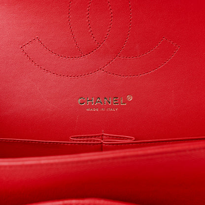 Chanel Caviar Quilted Jumbo Double Flap Red 6 of 10