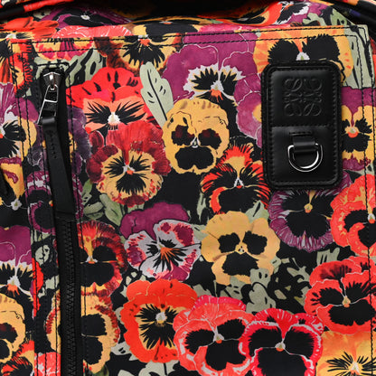 Loewe X JOE BRAINARD Nylon Pansies Print Roll Top Backpack Multicolor 7 of 10