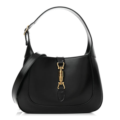 Gucci Boarded Dyana Lux Calfskin Small Jackie 1961 Hobo Black 1 of 14