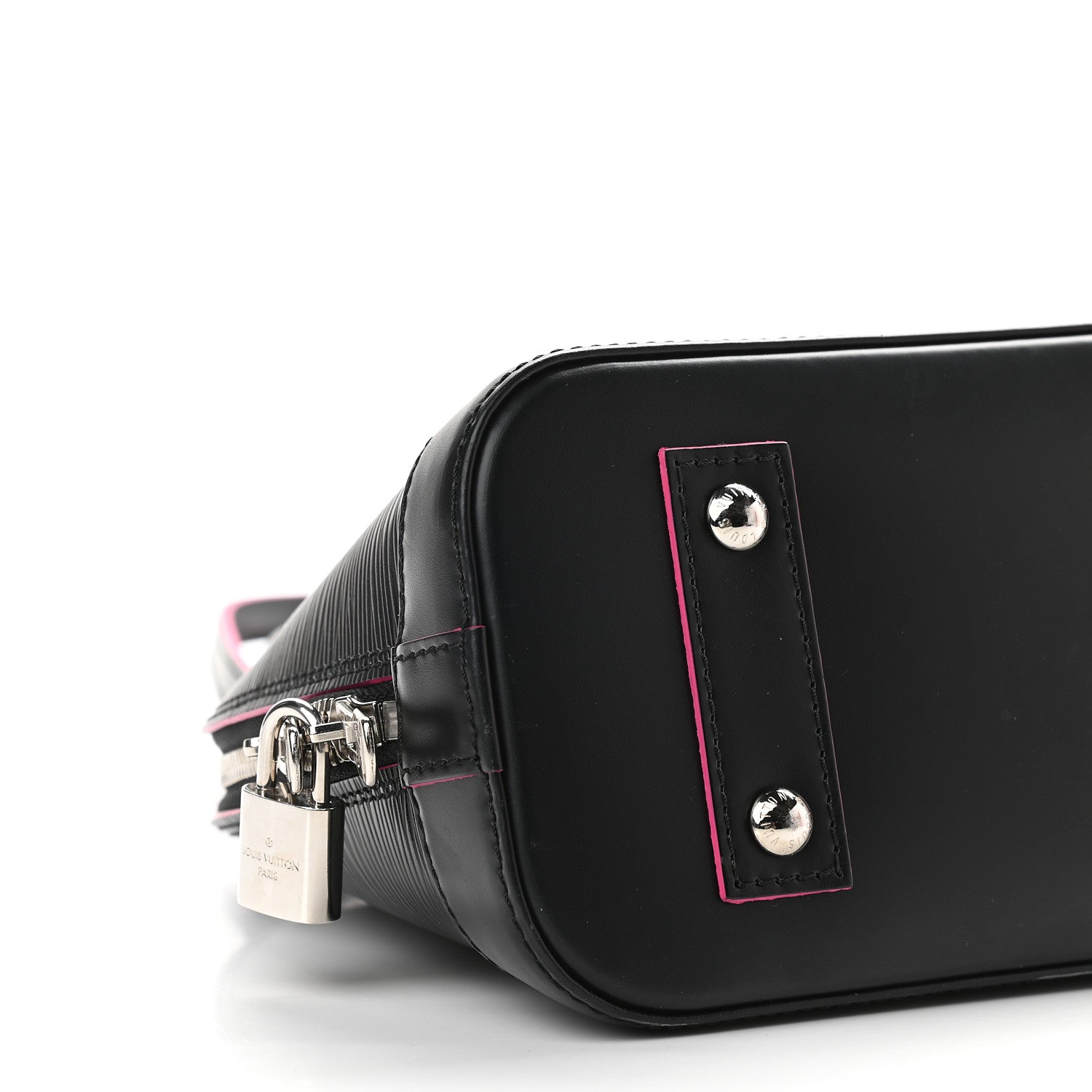 Louis Vuitton Epi Alma BB Black Hot Pink 7 of 8