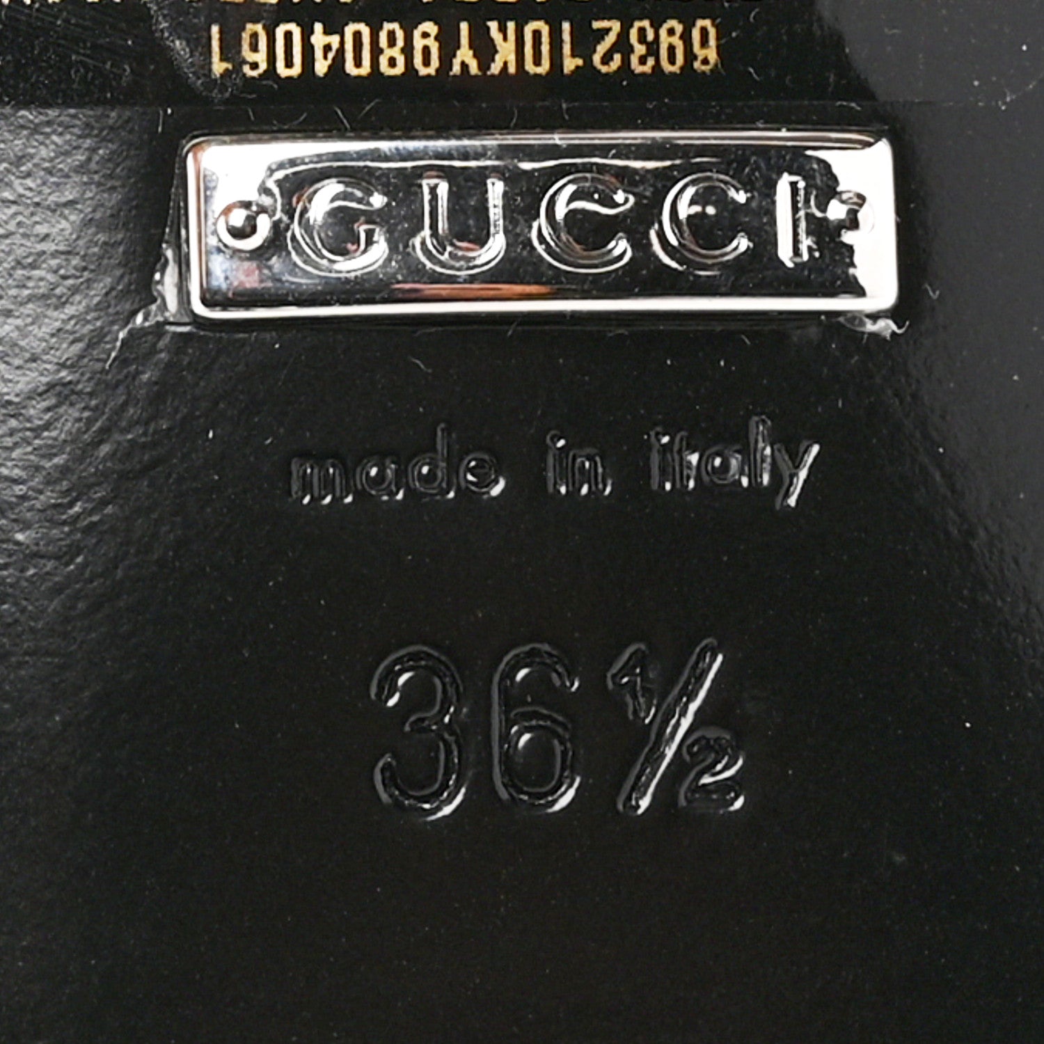 Gucci GG Monogram Malaga Kid Square G 35mm Slingback Pumps 36.5 Beige Blue 8 of 9