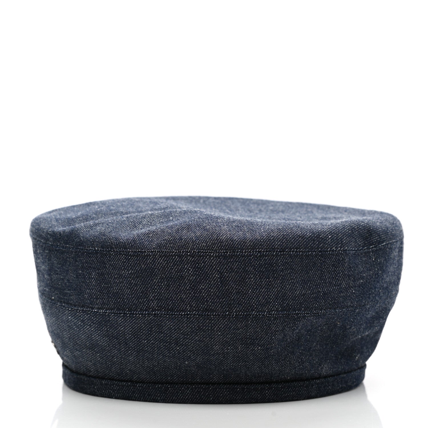 Hermes Denim Saint Honore Beret 56 Indigo 3 of 9