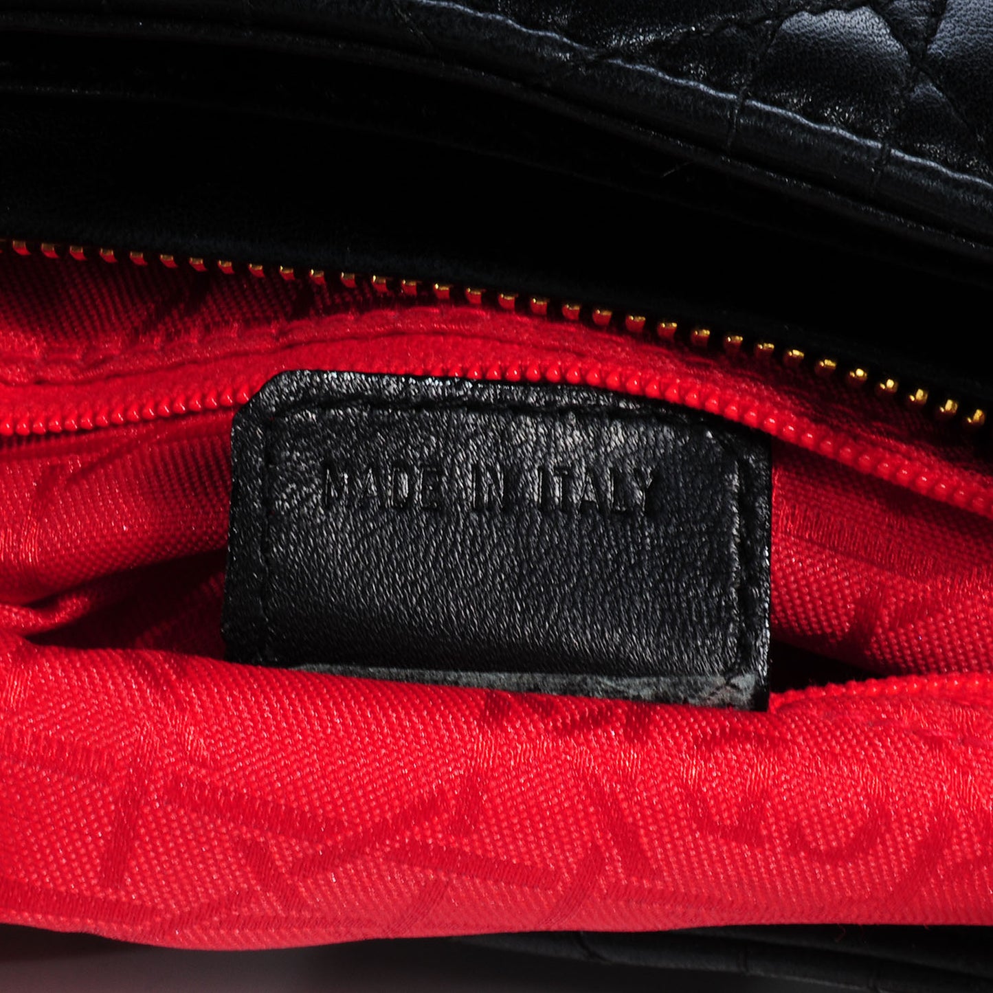 Lambskin Cannage Large Lady Dior Black