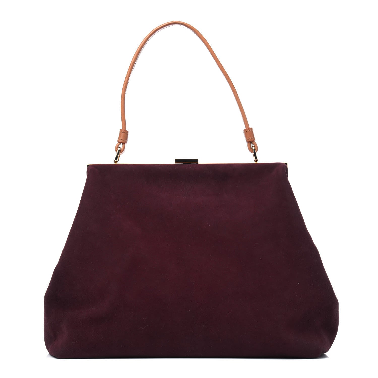 Mansur Gavriel Suede Soft Elegant Bag Burgundy 1 of 4