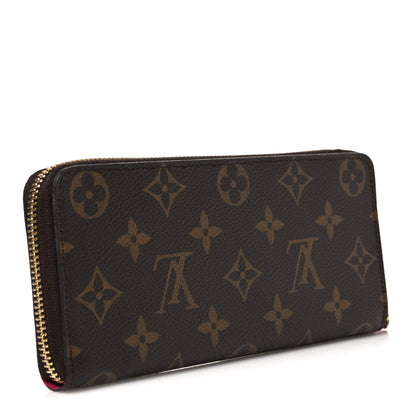 Louis Vuitton Monogram Clemence Wallet Fuchsia Fuchsia 3 of 7