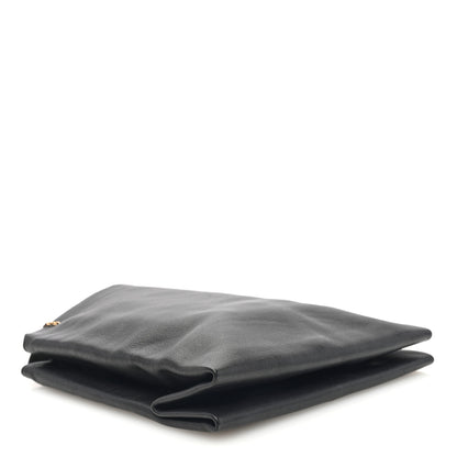 The Row Smooth Calfskin Small Lunch Bag Black 4 of 9