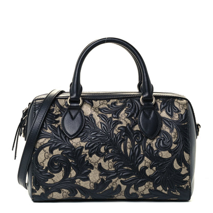 Gucci GG Supreme Monogram Arabesque Small Boston Black 1 of 11