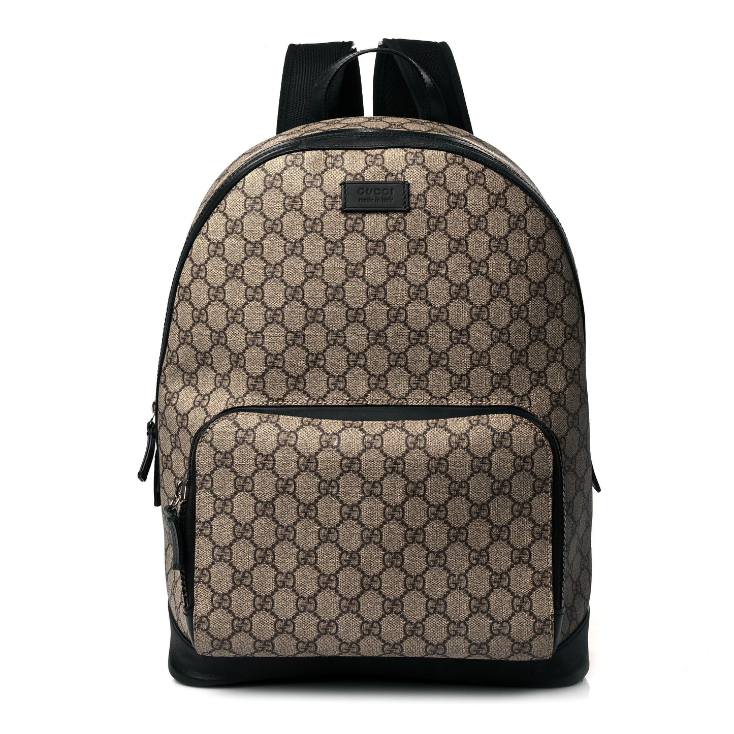 GG Supreme Monogram Medium Backpack Black