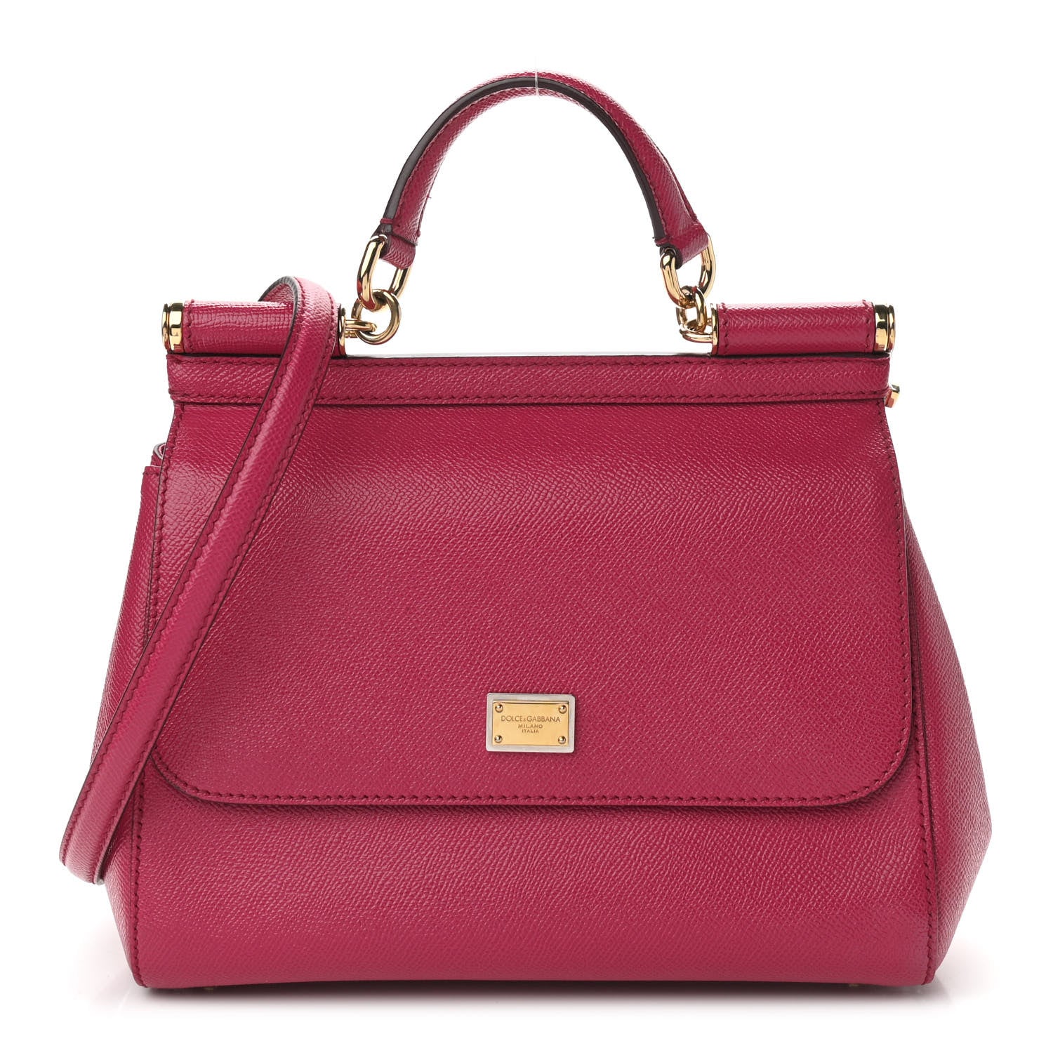 Dolce & Gabbana Dauphine Medium Miss Sicily Satchel Fuxia 1 of 9